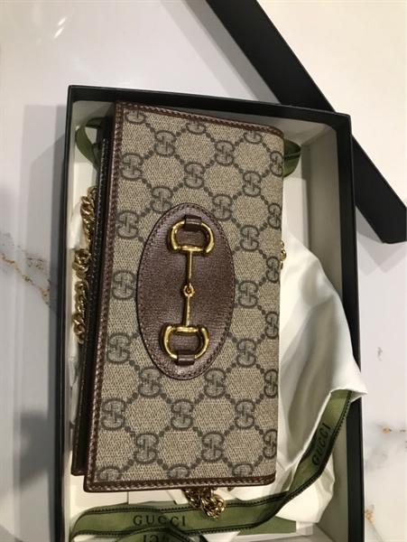 Túi GG 1955 Horsebit nâu