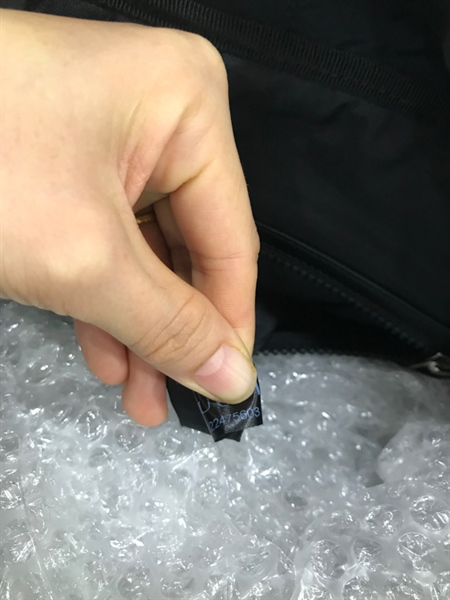 Balo GG Đen Vải Họa Tiết+