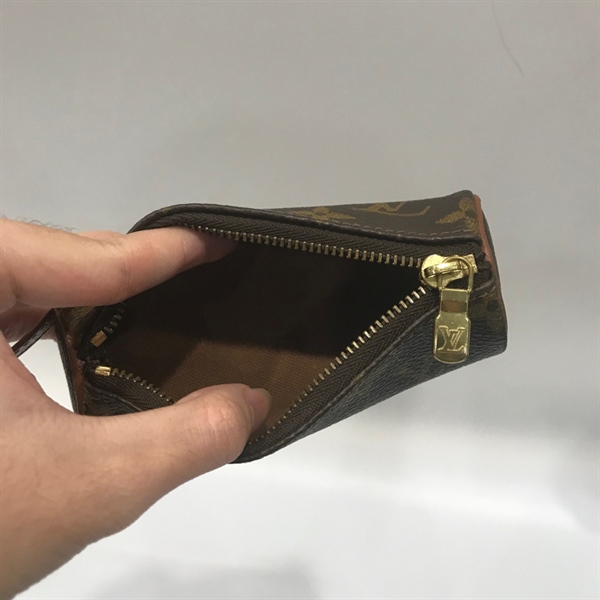 Ví LV trống hoa nâu +