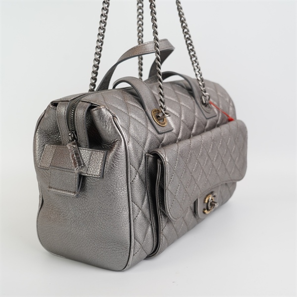 Túi Chanel màu xám bạc KG+