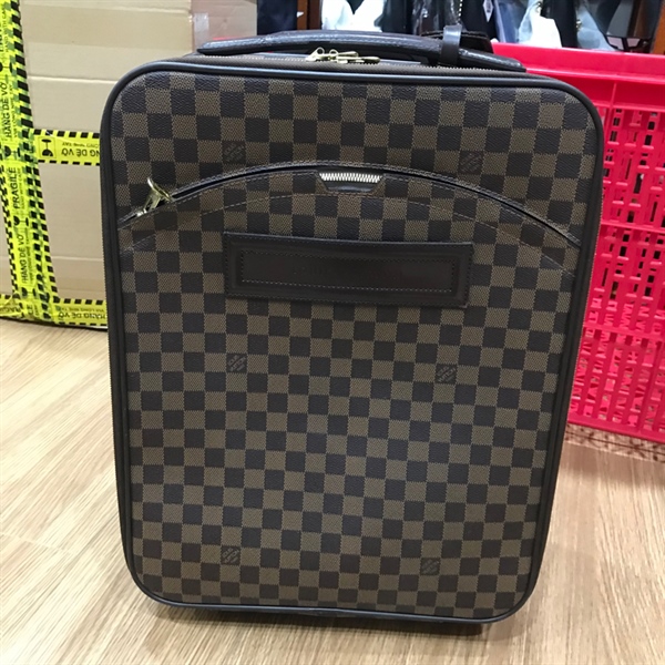 Vali LV ô vuông nâu 41x35x18 +