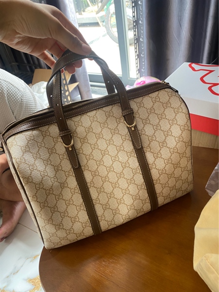 Túi GG Speedy nâu vàng +