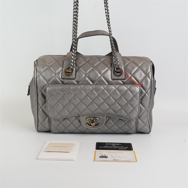 Túi Chanel màu xám bạc KG+