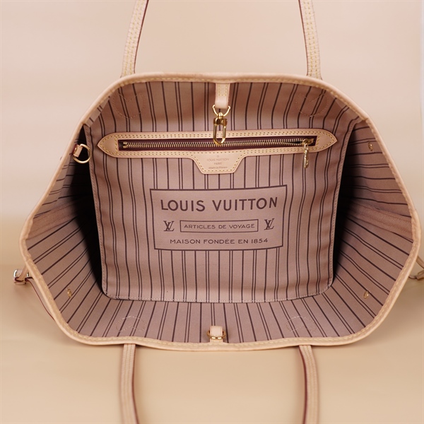 Túi LV Neverfull lòng kem không pound +