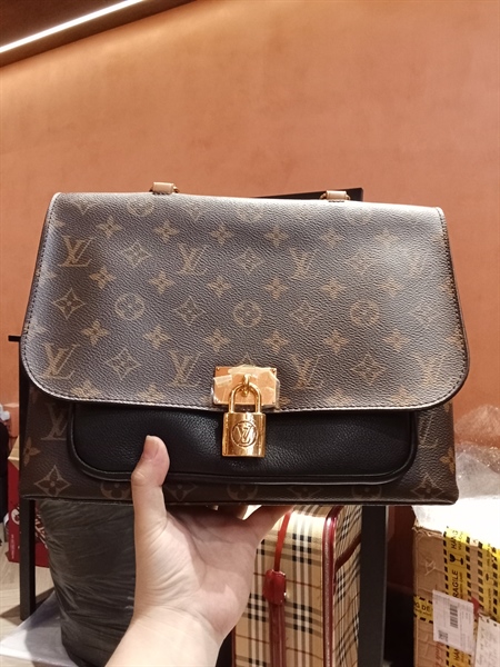 Túi LV Locky hoa nâu +