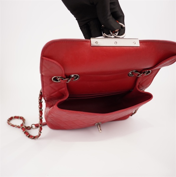 Túi Chanel đỏ khóa bạc ++