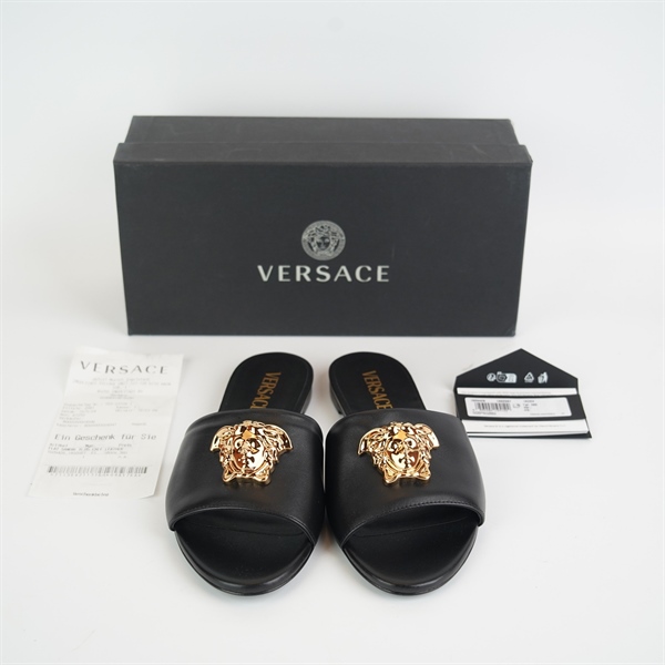 Dép Versace đen size 38 KG+