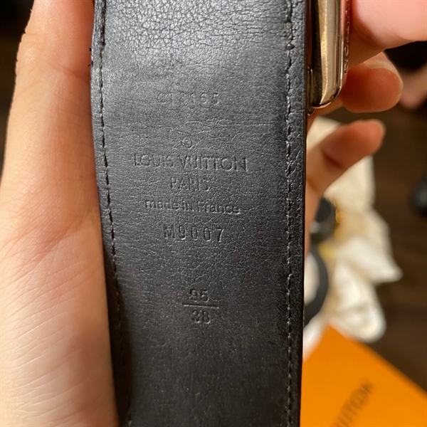 Thắt lưng LV nâu đen 95*38 KG+