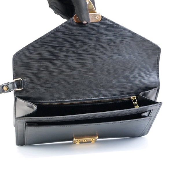 Túi LV vân đen bóng KG+