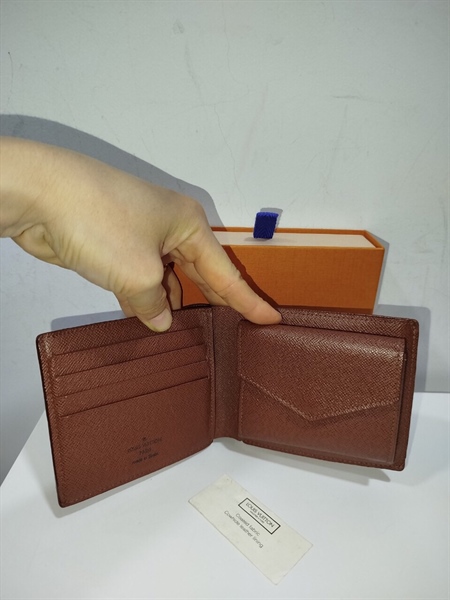 Ví LV Gập 2 Lòng Nâu+