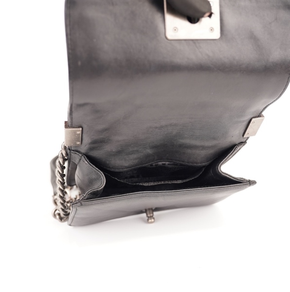 Túi Chanel Boy đen da trăn size 20cm++