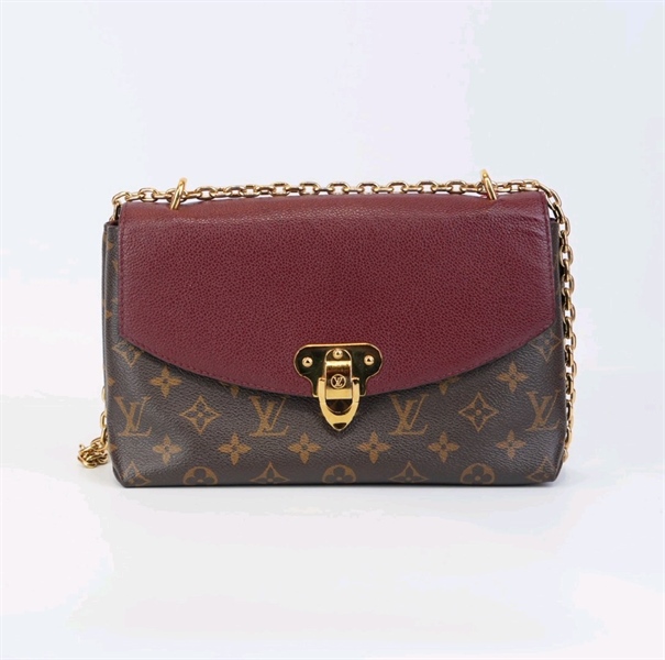 Túi LV hoa nâu phối tím KG+