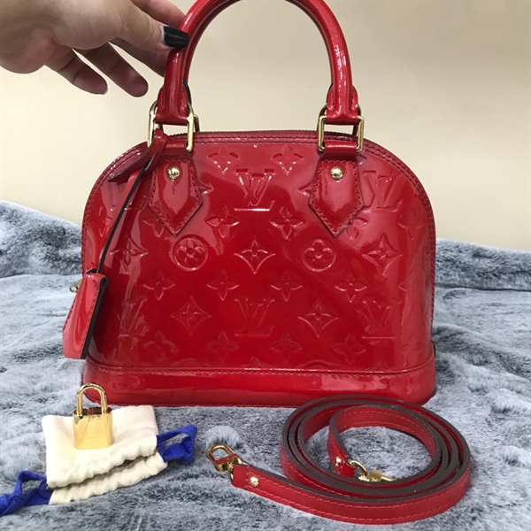 Túi LV Alma Đỏ Bóng+