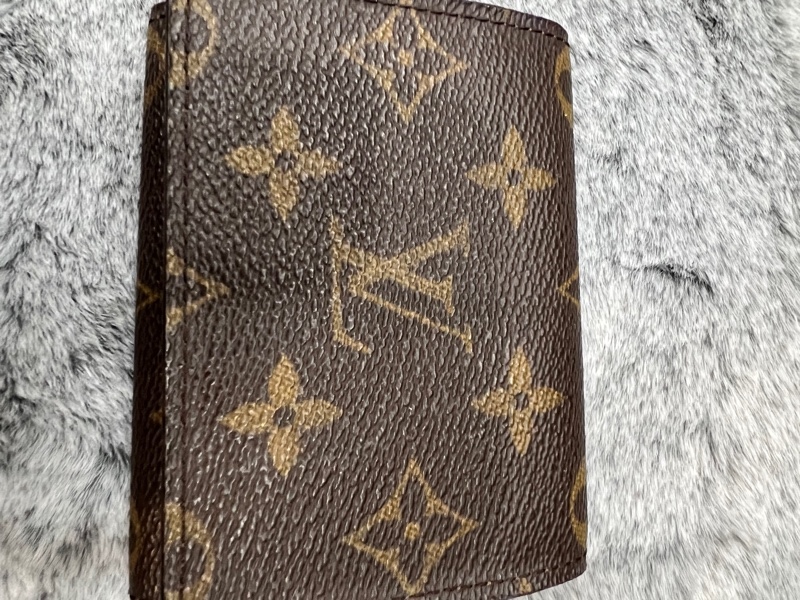 Ví card LV hoa nâu +