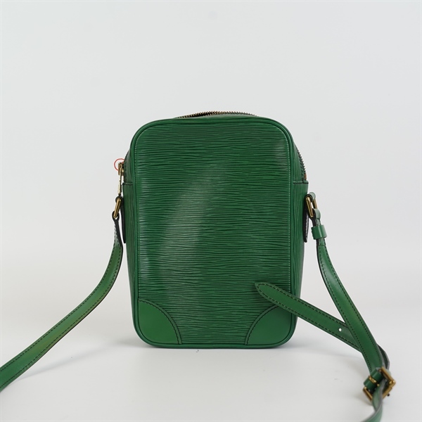 Túi LV đeo chéo vân xanh lá KG+