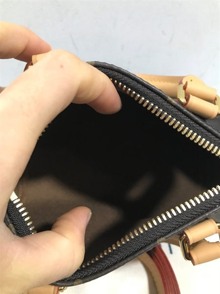 Túi Speedy Mini LV Hoa Nâu+