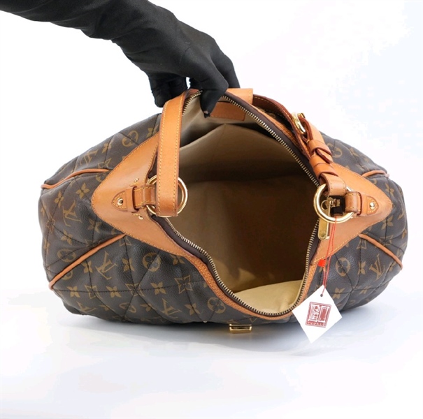 Túi LV kẹp nách hoa nâu KG+