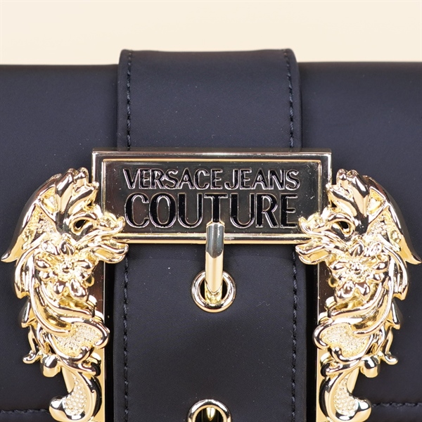 Túi vuông Versace đen vải dù 20cm KG+