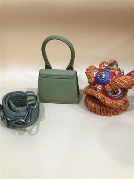 Túi Jacquemus Xanh Rêu 9cm+