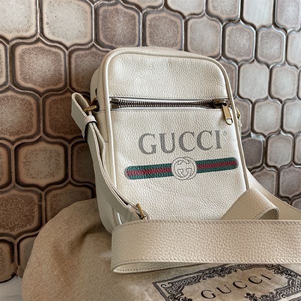 Túi Đeo Chéo GG Trắng+