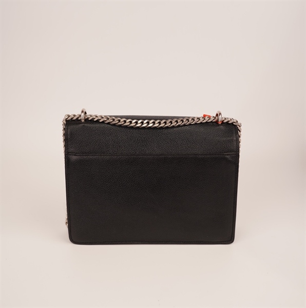 Túi YSL đen dây xích trắng++