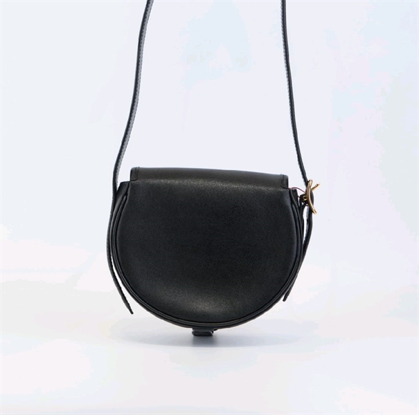 Túi LV đeo chéo trơn đen KG+