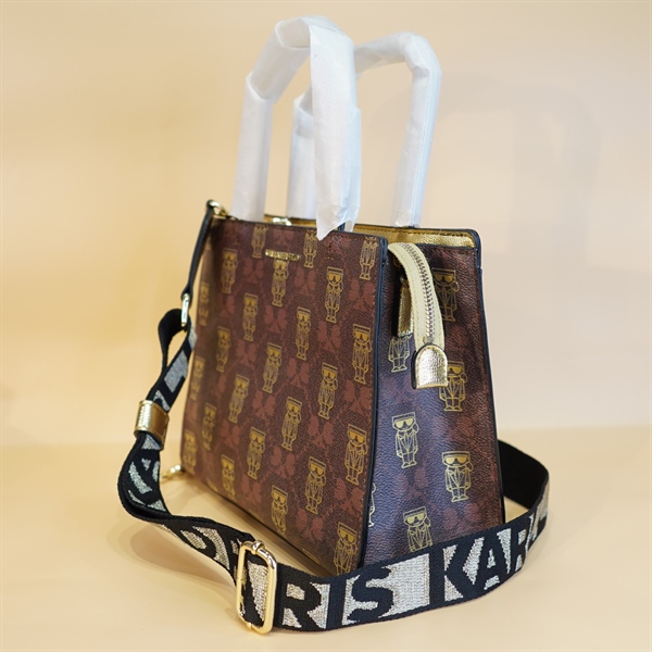 Túi Xách Karl Lagerfeld Nâu Hình Người KG+