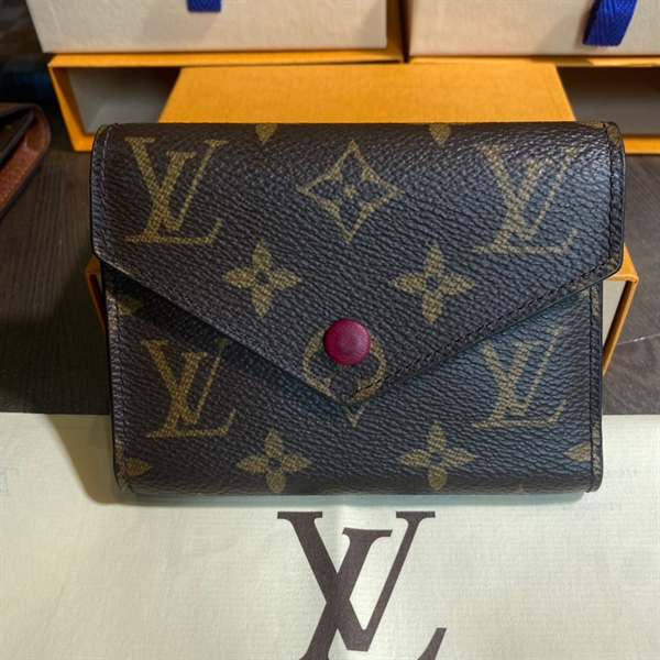 Ví LV nút đỏ đô x2 (bill) +