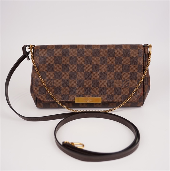 Túi LV kẹp nách ô vuông nâu +