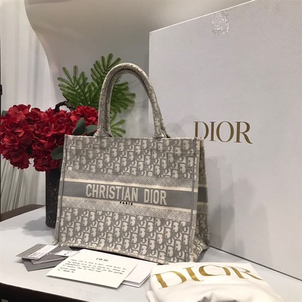 Túi Dior Tote xám KG+