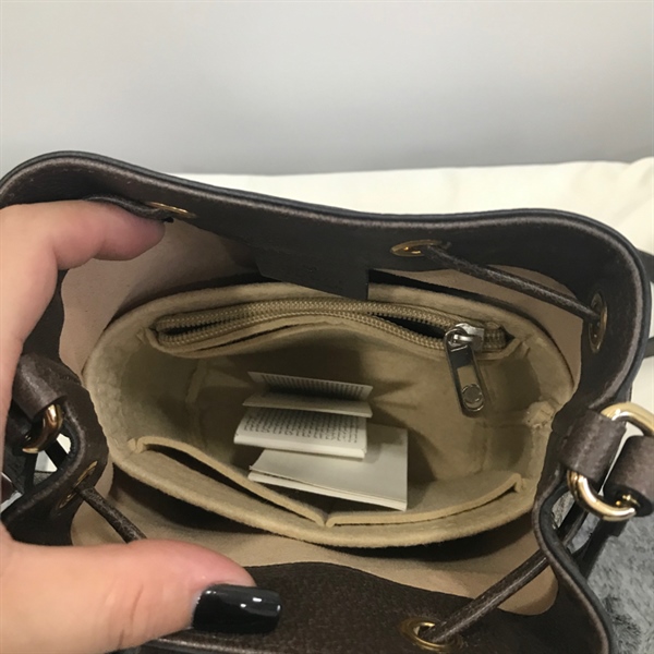 Túi nano nóe GG Xám Nâu +