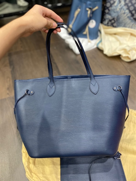 Túi LV neverful xanh biển KG+