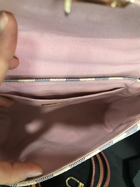 Túi LV Metis Ô vuông Trắng+