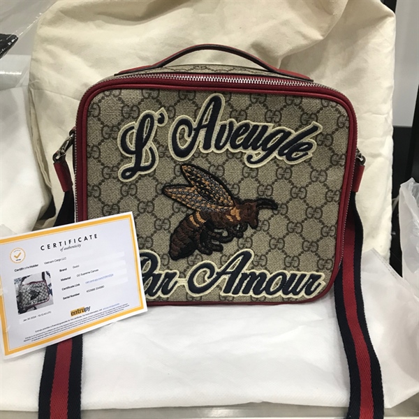 Túi Đeo Chéo GG Vuông COn Ong+