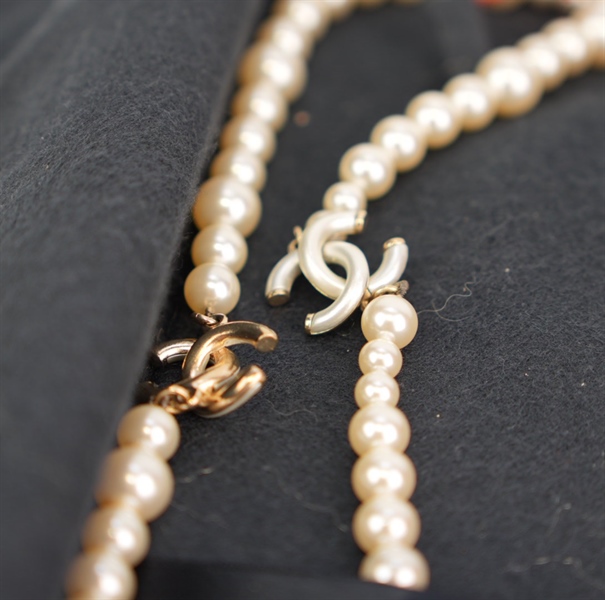 Dây chuyền Chanel ngọc trai KG+
