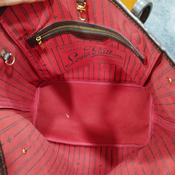 Túi LV Neverfull Ô Vuông Lòng Đỏ+