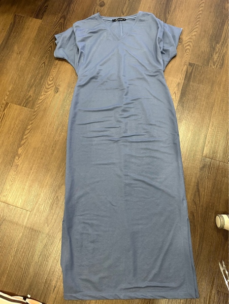 Đầm xanh jeans KG+