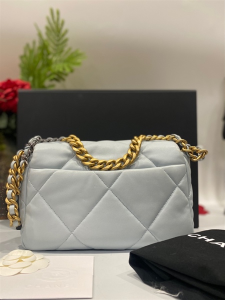 Túi Chanel xanh xích vàng KG+