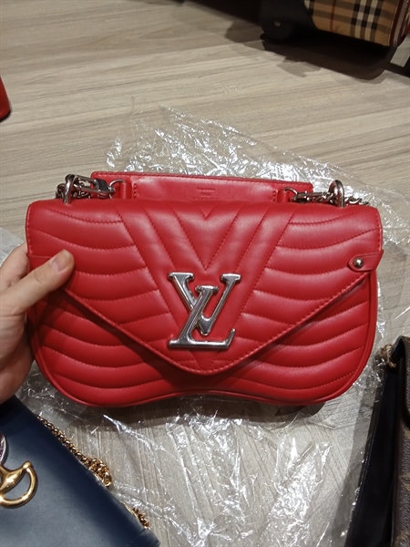Túi LV new wave đỏ khóa bạc +
