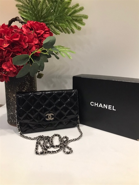 Túi CC đen bóng KG+