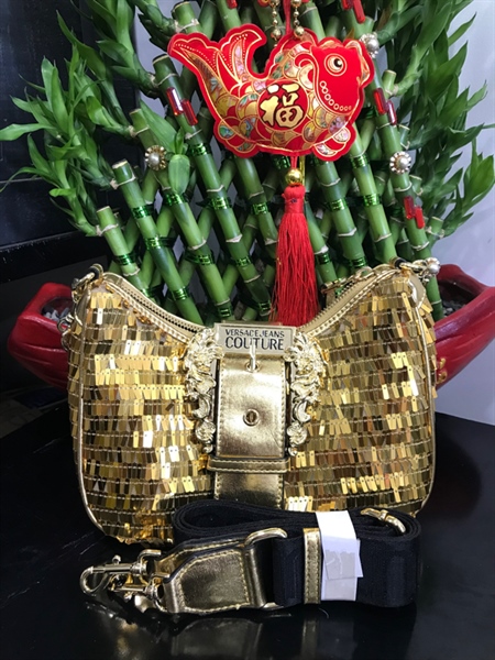 Túi Versace Vàng Lấp Lánh KG+