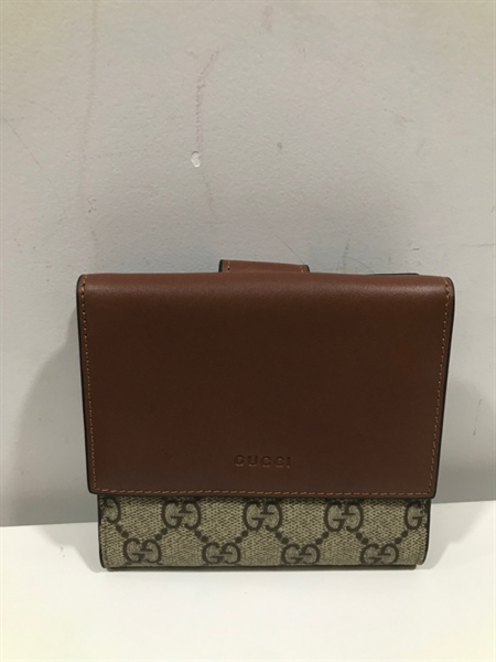 Ví GG xám nắp nâu +