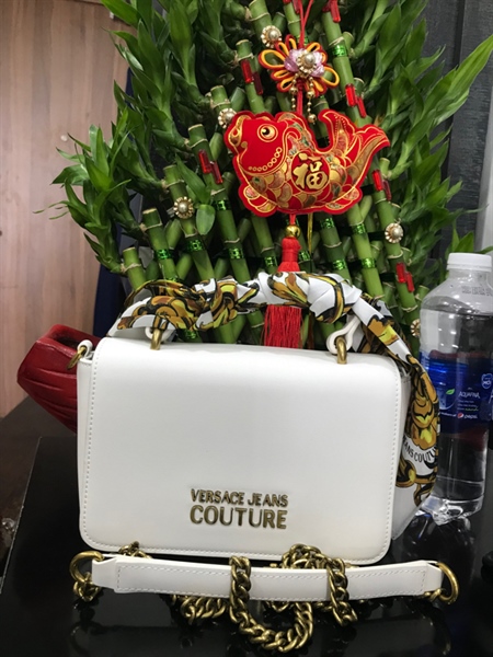 Túi Versace Trắng kèm khăn KG+