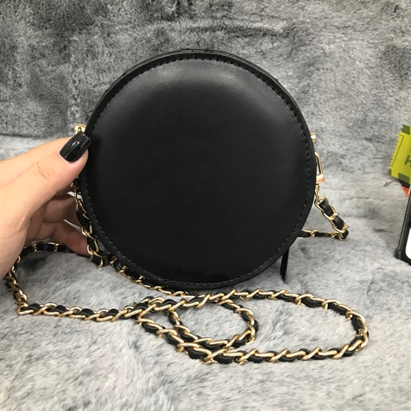 Túi YSL Đen Tròn KG+