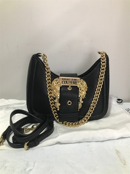 Túi Versace đen dáng thuyền KG+