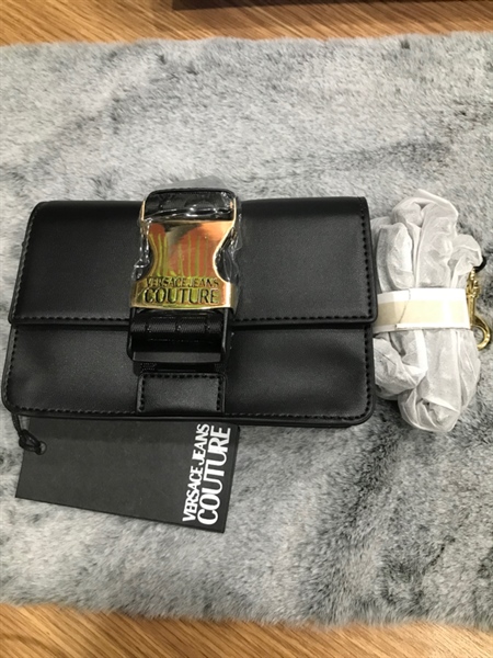 Túi xách Versace đen 17cm KG+