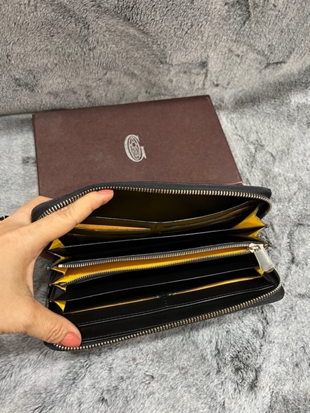 Ví EGoyard nâu phối đen KG+