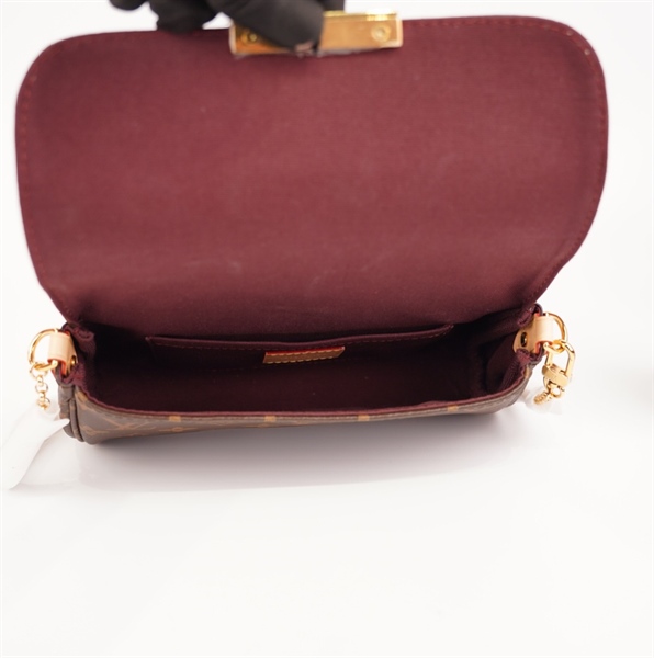 Túi LV kẹp nách hoa nâu+