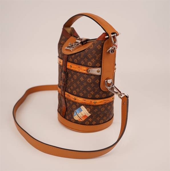 Túi LV Duffle hoa nâu KG+