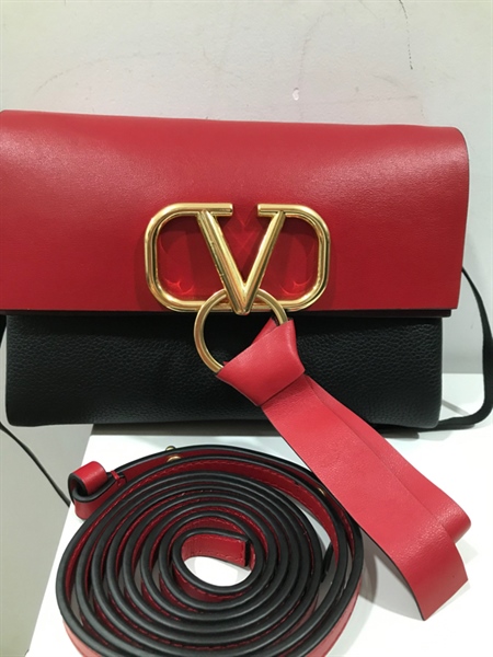 Túi Valentino Đỏ Đen+
